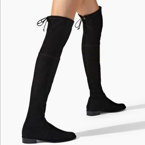 Stuart Weitzman black lowland boots
